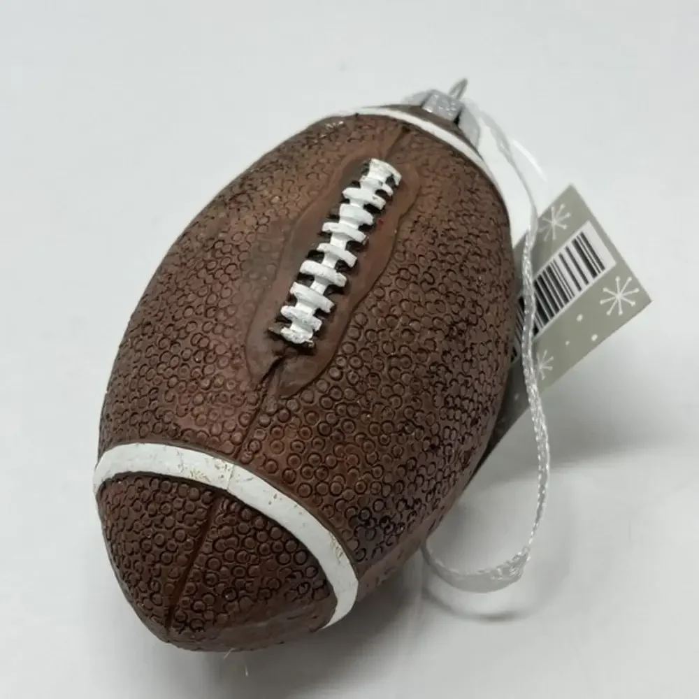 New Brown Football Sport CHRISTMAS Tree‎ ORNAMENT  3.5” Ball Boys Gift